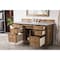 James Martin Vanities Brittany 60in Single Vanity, Saddle Brown w/ 3 CM Eternal Jasmine Pearl Quartz Top 650-V60S-SBR-3EJP - alternate 6
